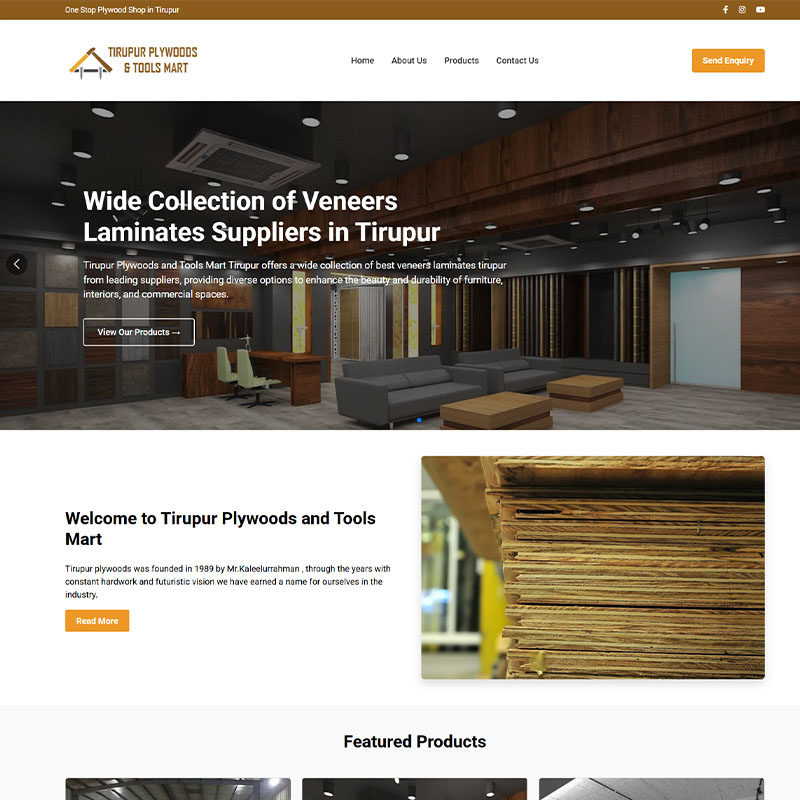 Hardware Shop Website Design Development in India